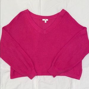 Pink BP (Nordstrom) cropped knit sweater